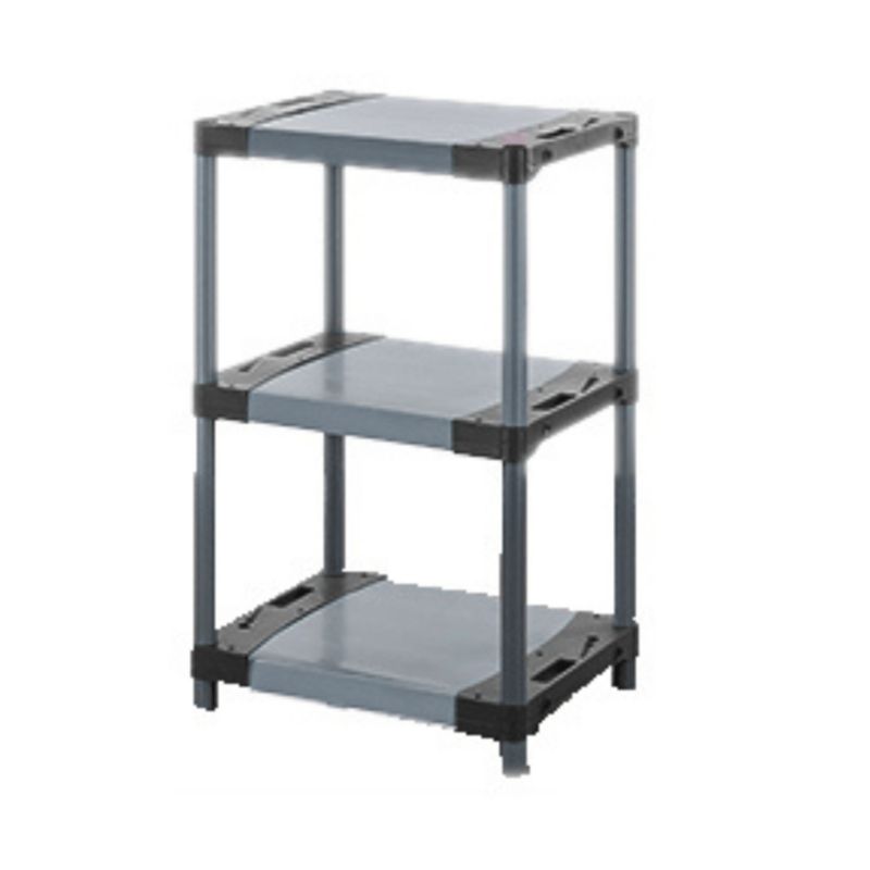 Regał plastikowy MODO24 szary wzmocniony do piwnicy 98x70x46 cm 97% recykling eco 1 szt.