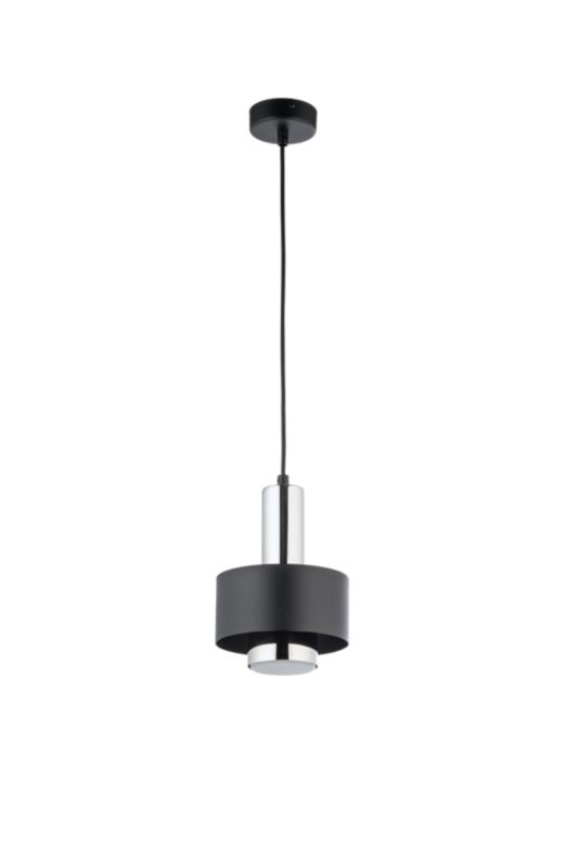 Lampa wisząca Rif Lux 1-punktowa GX52 czarno / srebrna