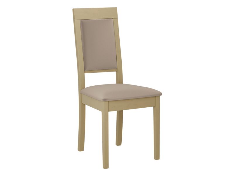 Krzesło MIRJAN 24 tapicerowane Roma XIII dąb sonoma/plusz jasny beż 1 szt.