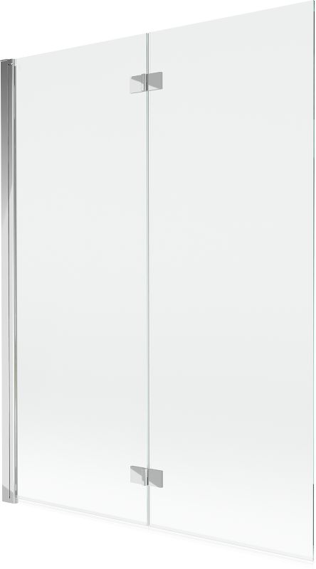 Parawan nawannowy Mexen Mist transparent chrom 130 x 150 cm 2-skrzydłowy 1 szt