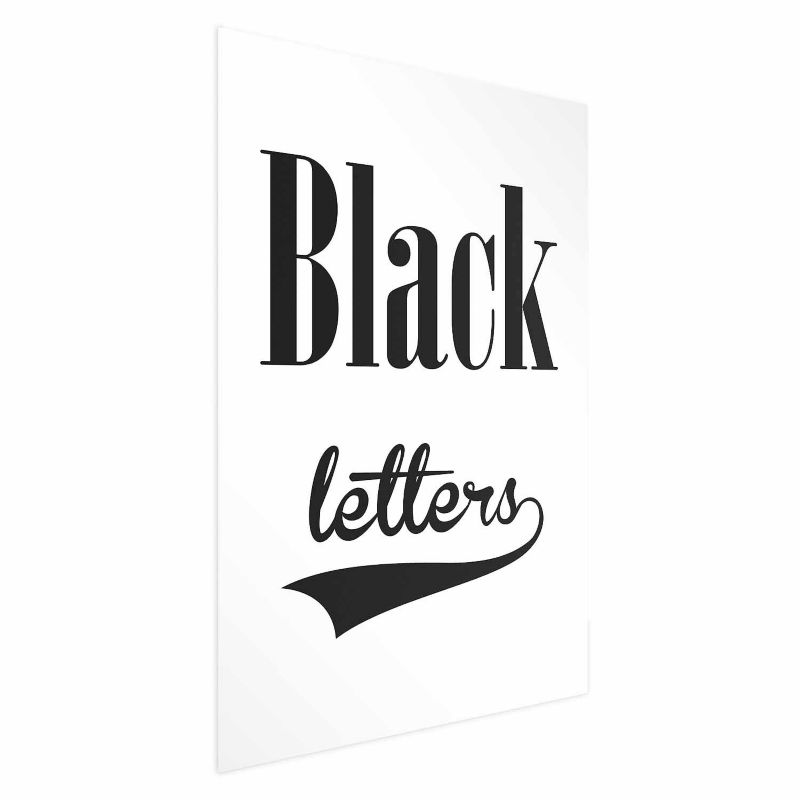 Plakat Artgeist Black letters 60x90 cm bez ramy 1 szt