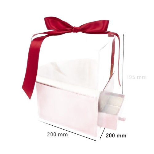 Pudełko na kwiaty Rozz Diament-XX-024-FB-red 1 szt.