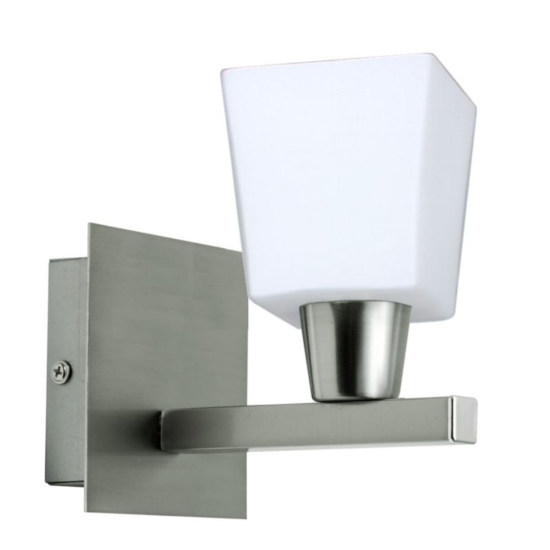 Kinkiet ścienny Candellux Maxim srebrno-biały 1 x E14 x 40W IP20 wym: 17 x 15 x 12 cm - 1 szt.