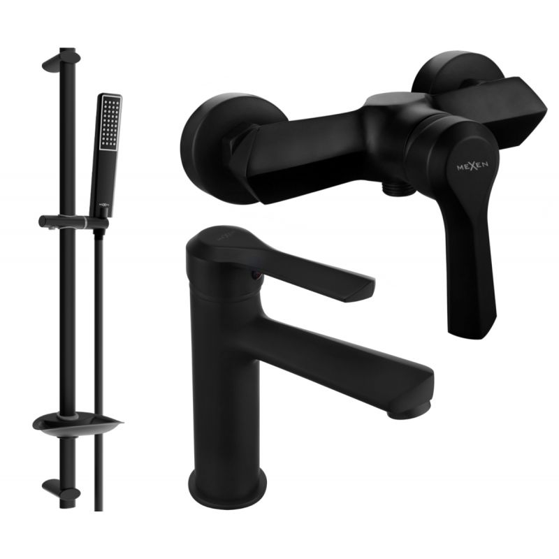 Zestaw prysznicowy Mexen Sabre czarny 72104DB72-70 1 szt.