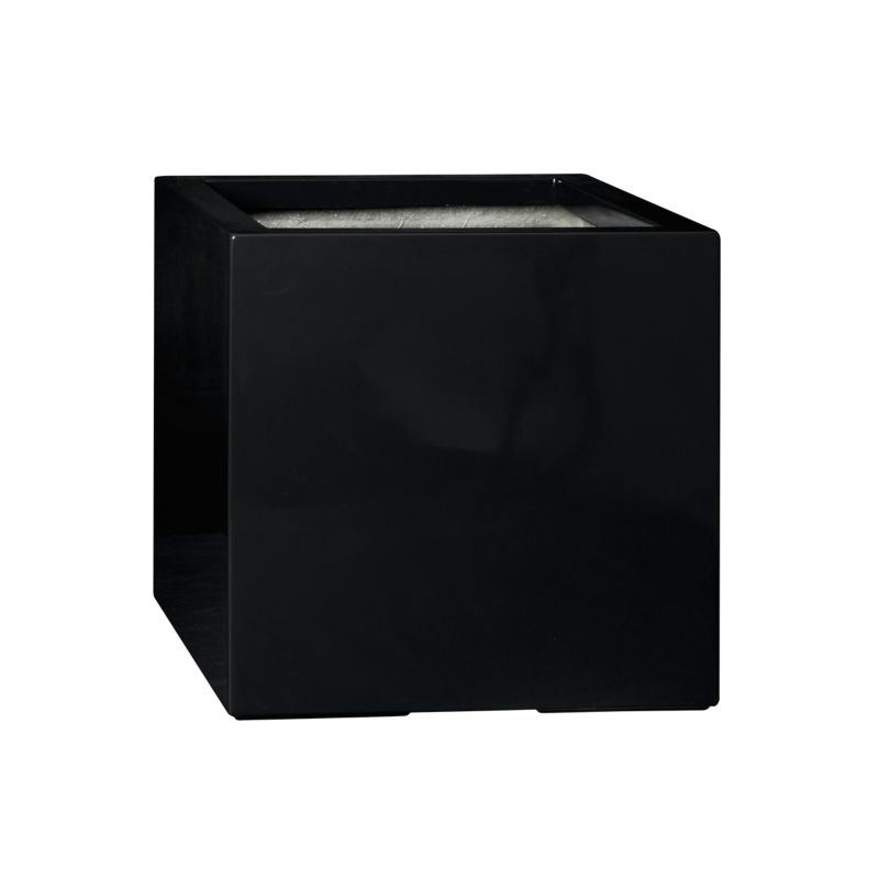 Doniczka Zadora Z Włókna Szklanego Na Taras Do Domu D992D Czarny Połysk 1 szt