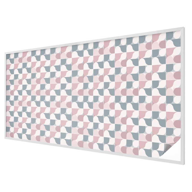 Witraż Samoprzylepny Wallfluent 200x100 cm Stylowa Dekoracja Okna Geometryczne kształty pastelowe 1 rol.