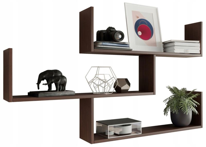 Półka Matkam wisząca THETA regał Per wenge 1 szt.