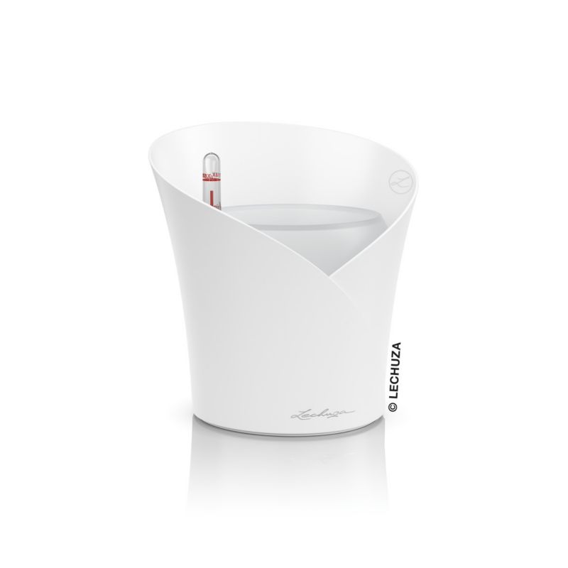 Doniczka Lechuza Do Domu Ogrodu ORCHIDEA Biała 1 szt mat