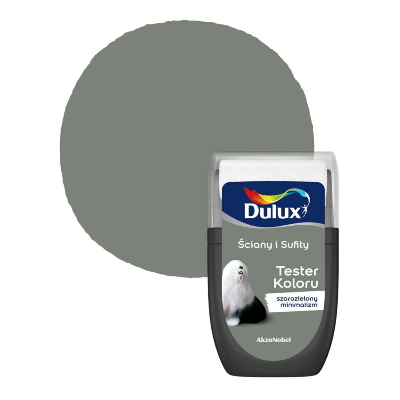 Tester koloru Dulux Ściany i sufity szarozielony minimalizm 30 ml