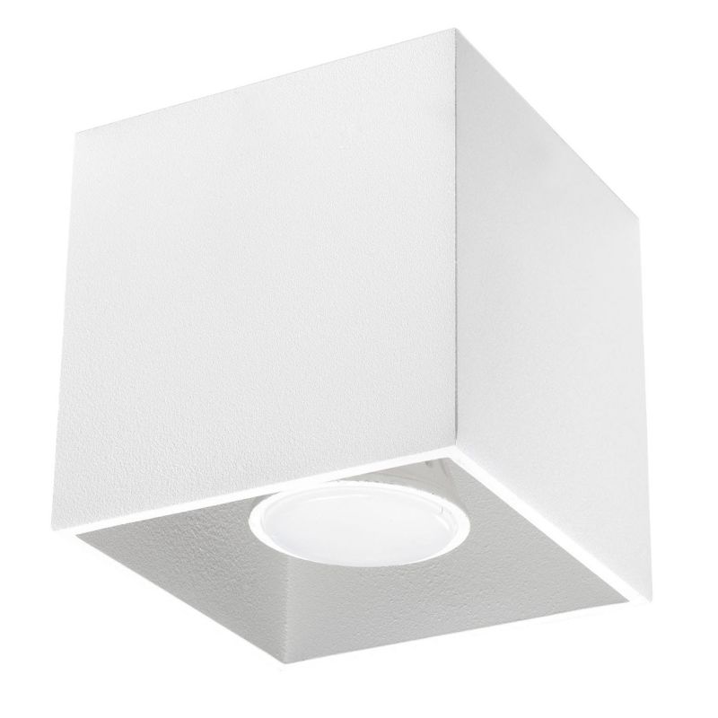 Spot Sollux Lighting Quad biały 1 x GU10 x 40W IP20 wym: 10 x 10 cm - 1 szt.