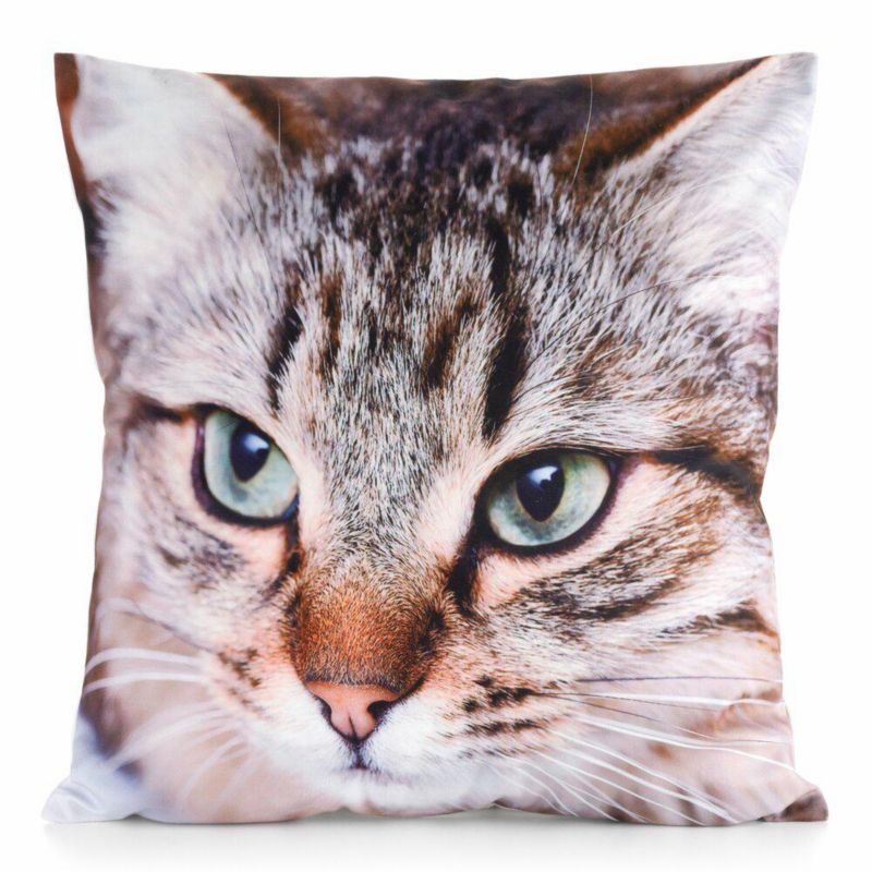 Poszewka Animal/67 Eurofirany Dekoracyjna na poduszkę 45x45 cm Kot 1 szt.