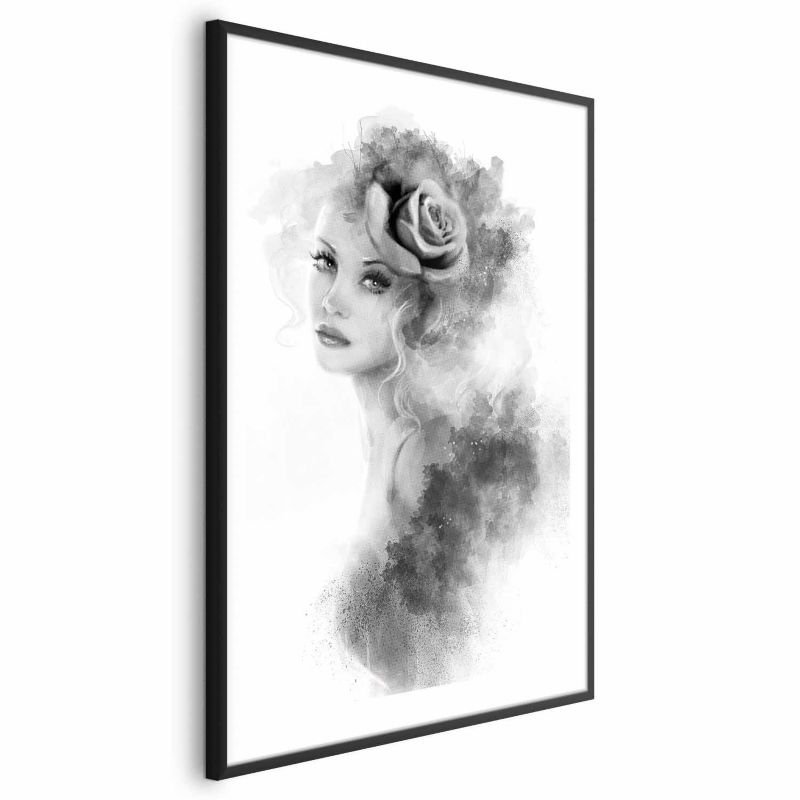 Plakat Artgeist Akwarelowy portret 29,7x42 cm z ramą czarną 1 szt