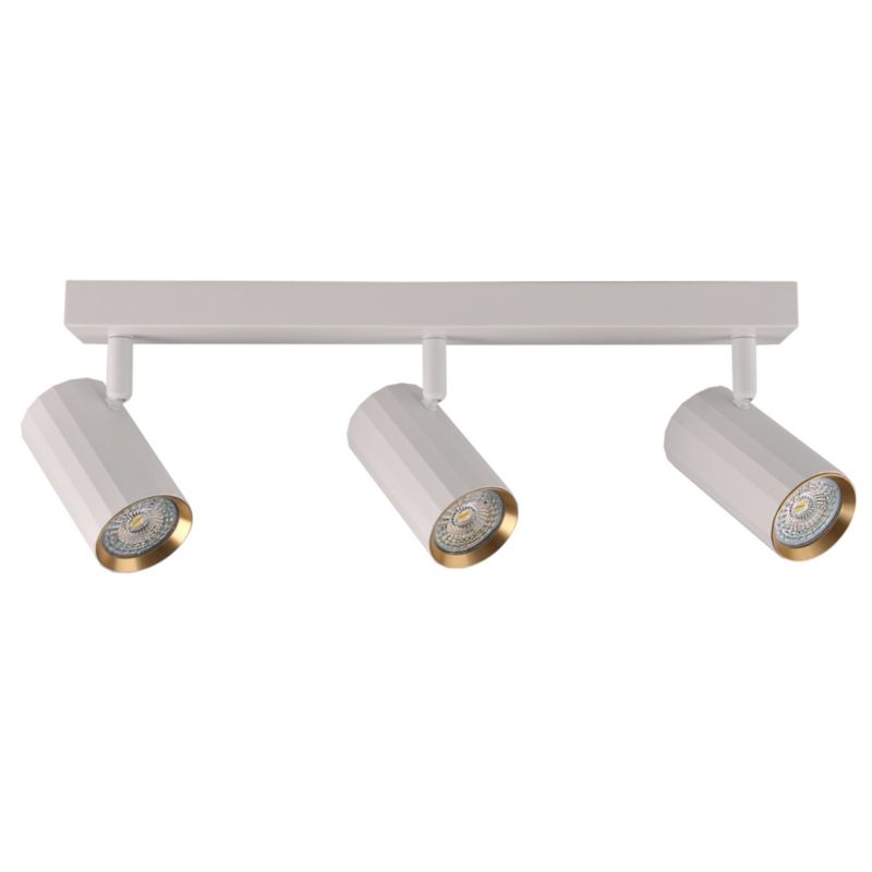 Kinkiet ścienny Polux Nicea biało-złoty 3 x GU10 x 10W IP20 wym: 10 x 5,5 cm - 1 szt.