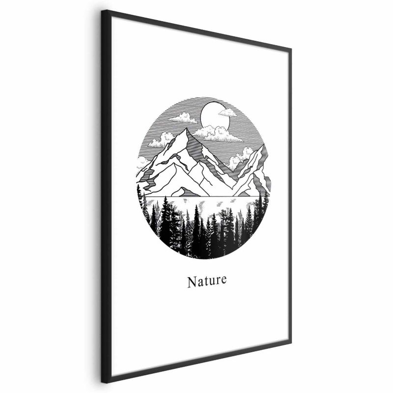 Plakat Artgeist Zaginiona kraina 60x90 cm z ramą czarną bez marginesu 1 szt