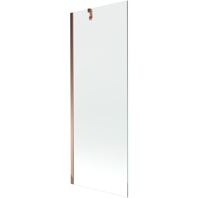 Parawan wannowy Mexen Next transparentny różowe złoto 70x150 cm 1 szt.
