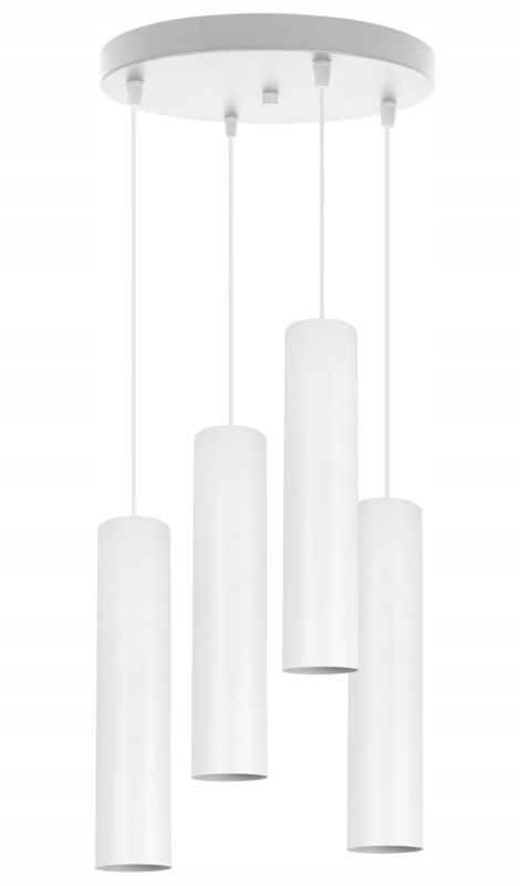 Lampa sufitowa wisząca Light Home LH Tuba 4x GU10 20W biały 1szt.