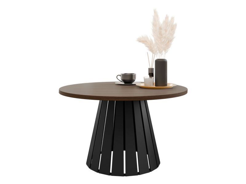 Stolik kawowy MIRJAN 24 Circolo czarny/orzech franklin tobacco 1 szt.