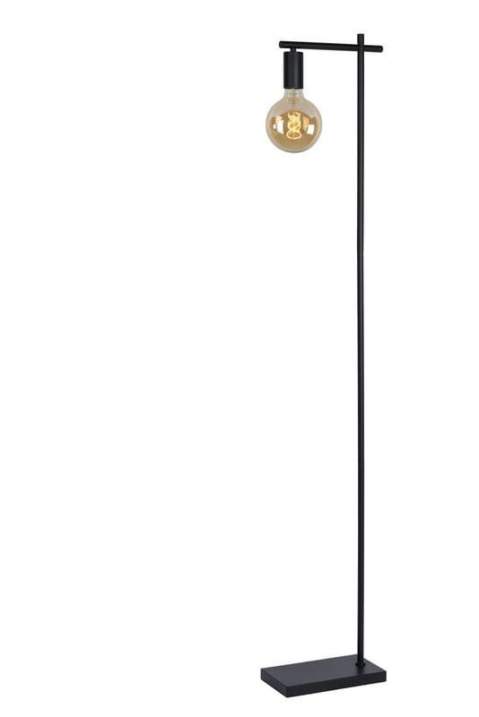 Lampa podłogowa stojąca Lucide Leanne czarna 1 x E27 x 40W wym: 152 x 26 x 15 cm - 1 szt.