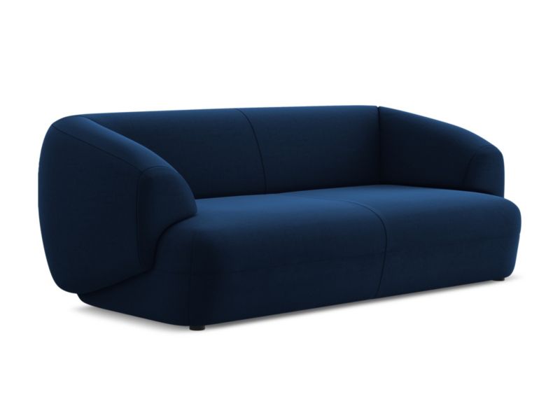 Kanapa 3-osobowa LaMiaSofa RIMINI z tkaniny welwetowej 212x98 cm królewski niebieski 1 szt.