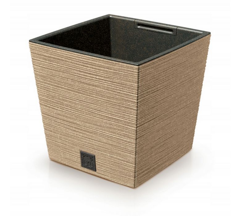 Doniczka Furu Square Low, Propserplast, Naturo, 240 mm, 1 szt.