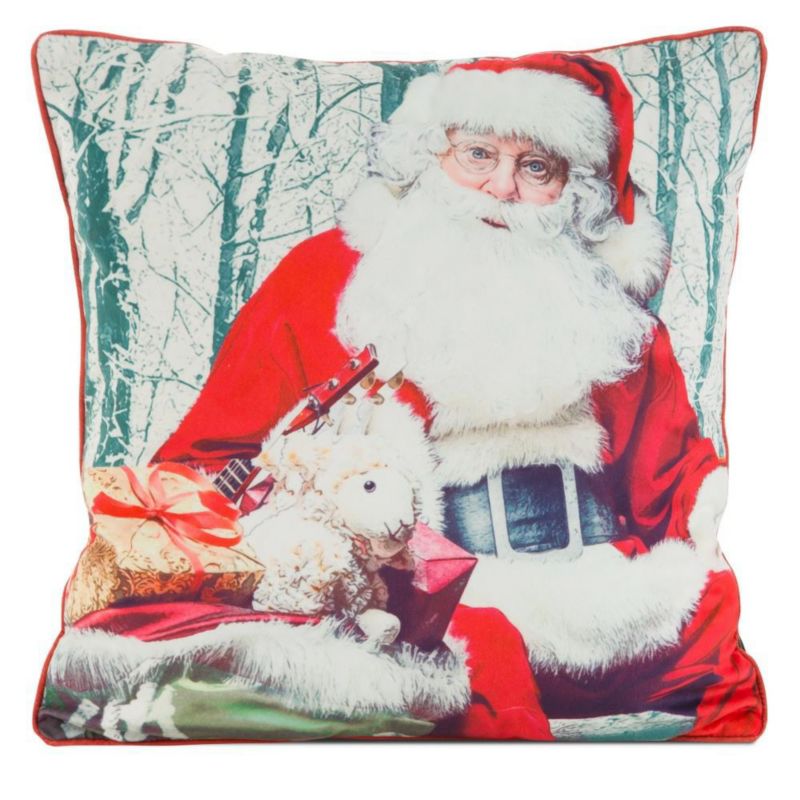 Poszewka133 Eurofirany Świąteczna na poduszkę 45x45 cm Mikołaj 1 szt.