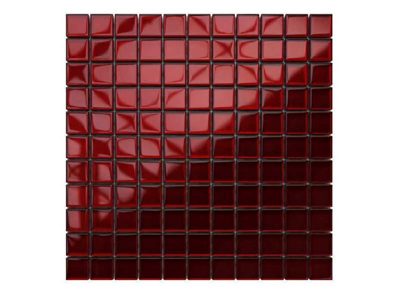 Mozaika szklana Ilcom czerwona karmazyn ciemny, bordo 30x30cm 1 szt.