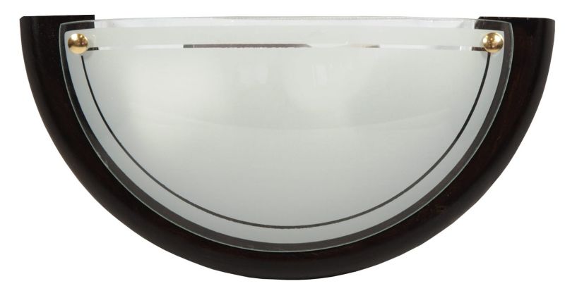 Plafon Candellux Wenge naturalne drewno-biały 1 x E27 x IP20 wym: 15 x 30 x 9 cm - 1 szt.