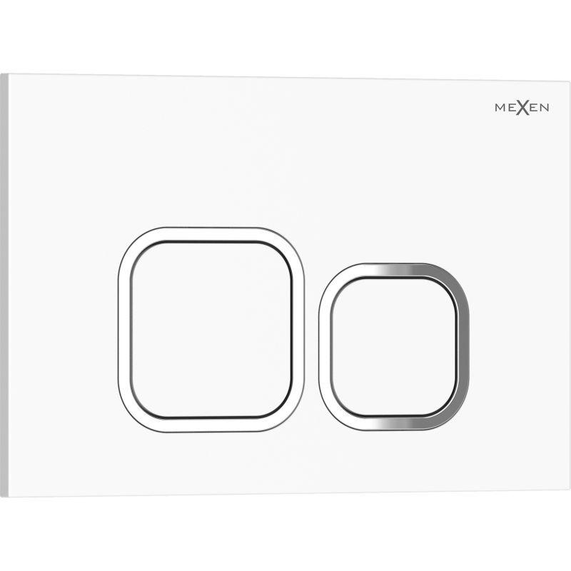 Przycisk i mechanizm spłukujący Mexen Tex 03 biały błyszczący 1 szt.