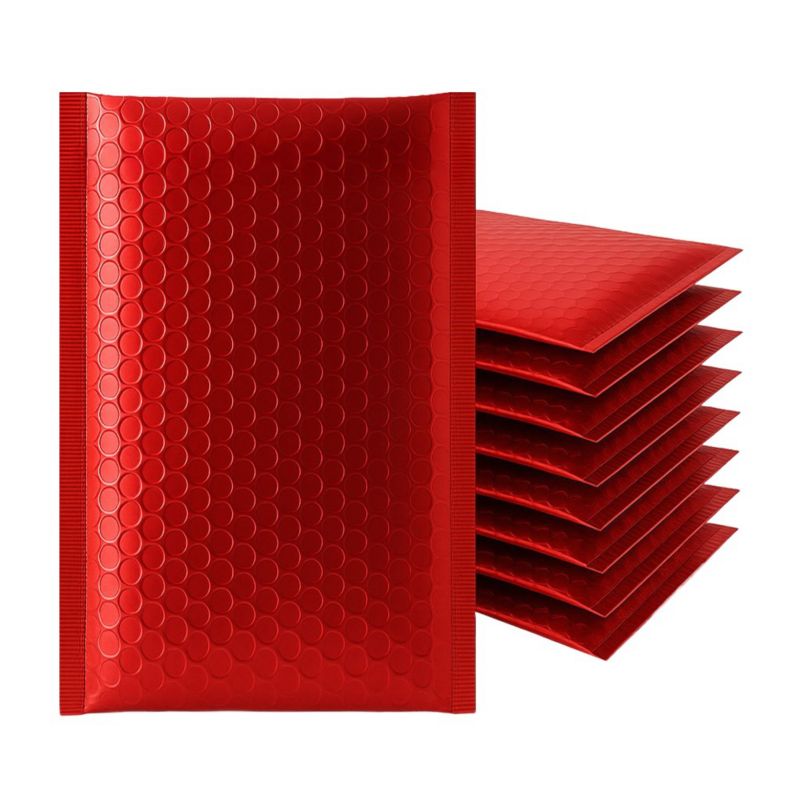 Koperty bąbelkowe Neopak metaliczne 320x450mm Czerw 50 szt.
