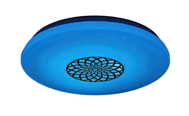 Plafon sufitowy nowoczesny Rabalux Ophelia chromowany biały LED 24W 3000K-6500K 2000lm IP20 wym: 6,5 x 39,5 x 39,5 cm - 1 szt.