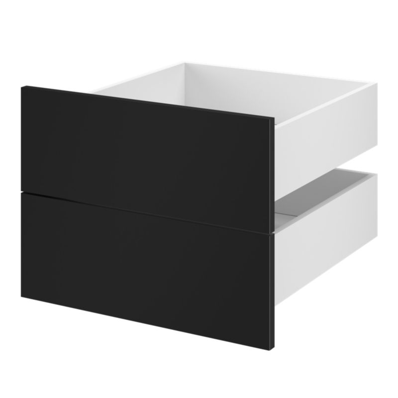 Szuflada zewnętrzna do korpusu 58 x 50 cm GoodHome Atomia czarny 2 szt. .