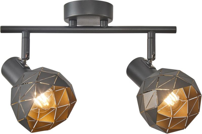 Spot Italux Harley 2 x E14 czarny