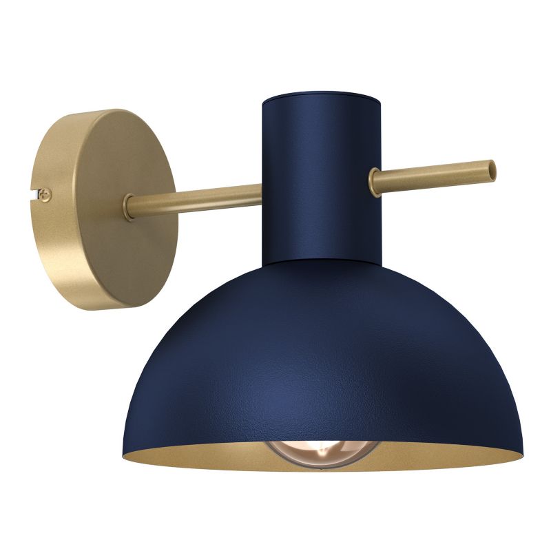 Kinkiet ścienny Luminex Estate Mini granatowo-złoty mat 1 x E27 x 15W IP20 wym: 19 x 18 x 22 cm - 1 szt.