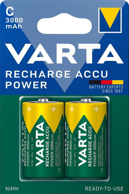 Akumulatorki VARTA Recharge Accu Power C 3000 mAh 2 szt.