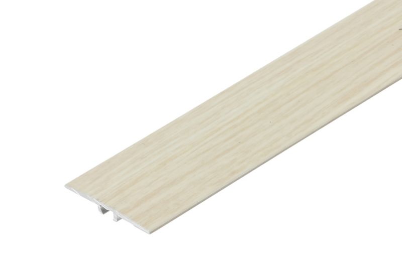 Profil progowy płaski Cezar Dąb Biały 35mm 0,93m aluminiowy 1 szt.