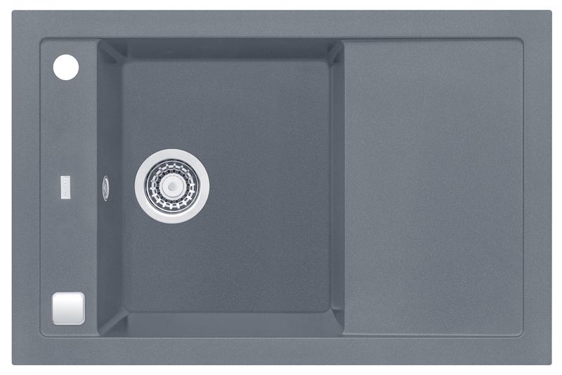 Zlewozmywak granitowy Alveus FORMIC 30 kol. 04 steel (76x50) 1-komorowy 1szt