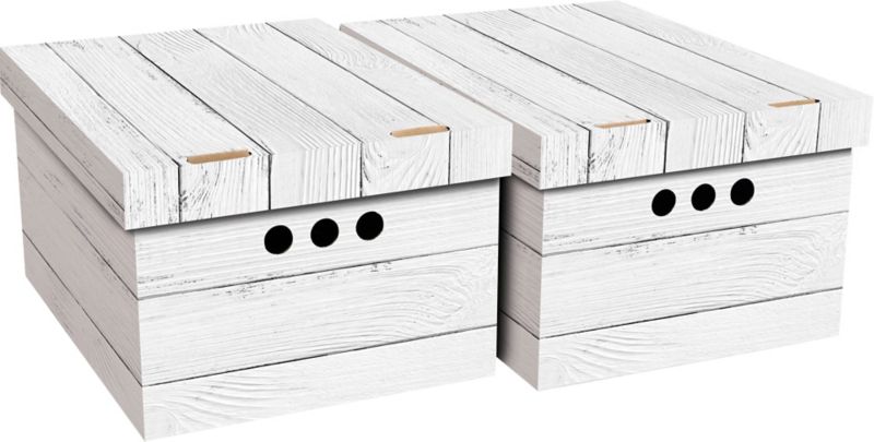 Pudło dekoracyjne A4 deska biała 2 szt.