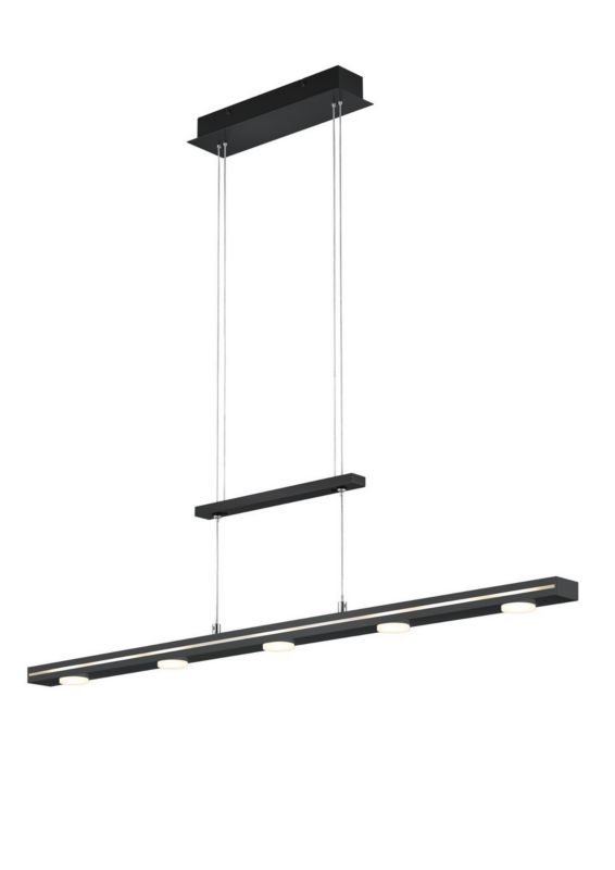 Lampa sufitowa wisząca Trio Lacal czarno-biała wym: 160 x 100 x 8 cm wbudowany LED 4W 1 szt.