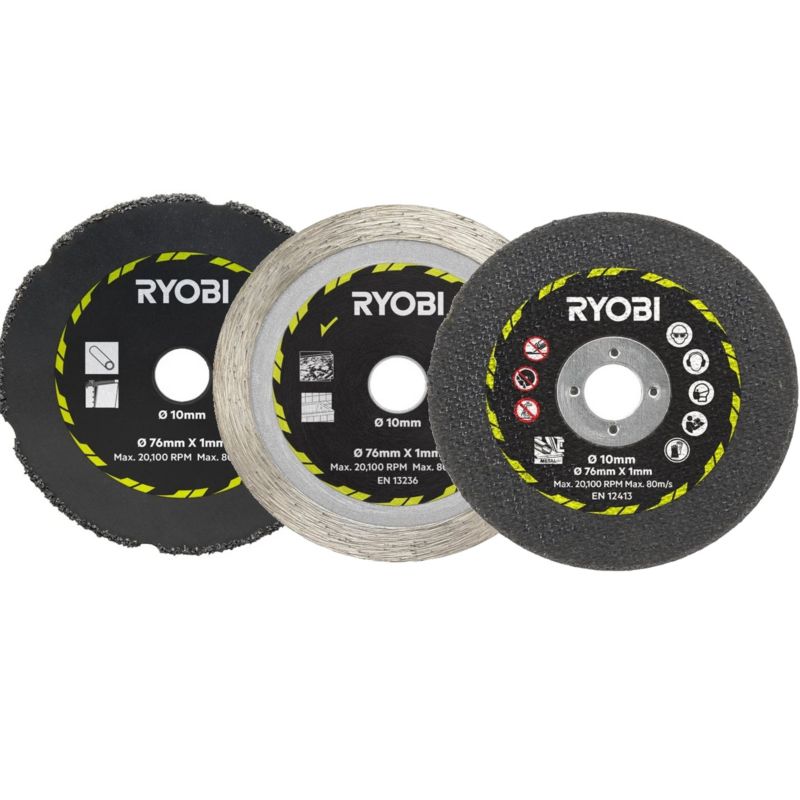 Zestaw Do Cięcia Metalu i Stali Nierdzewnej RYOBI 3 elementy 1szt.