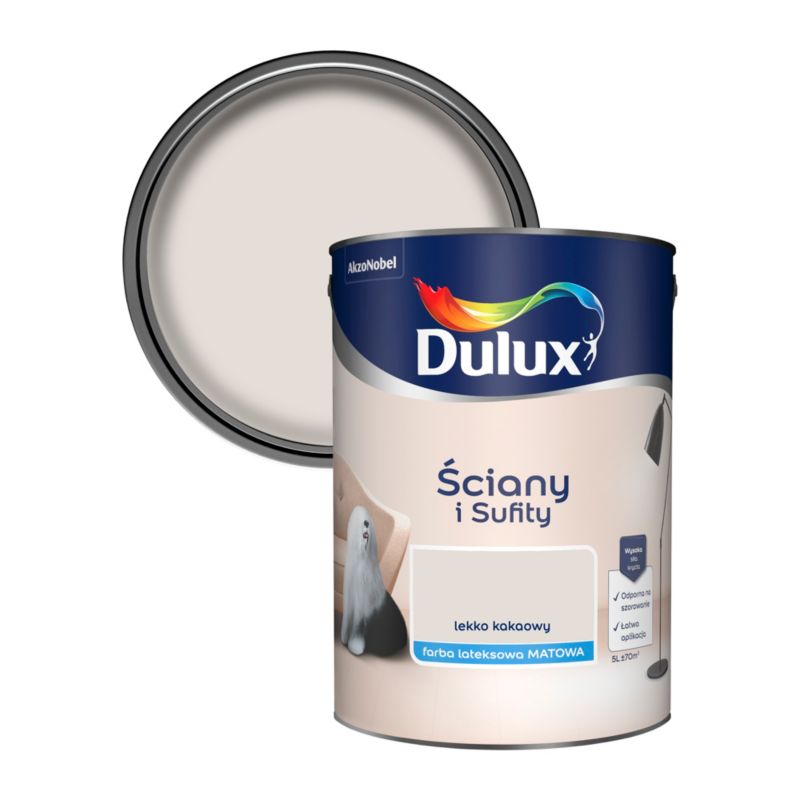 Farba Dulux Ściany i Sufity lekko kakaowy 5 l