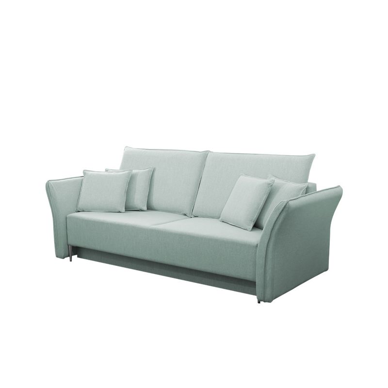 Sofa z funkcją spania MIRJAN 24 Bregi miętowy + srebrny 1 szt.