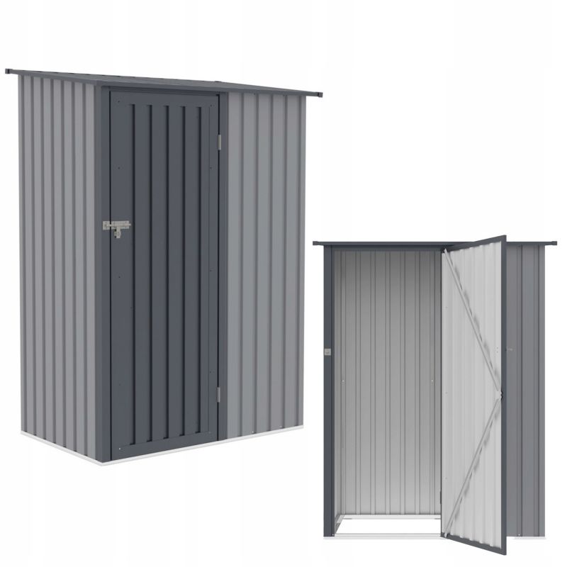 Domek Ogrodowy Narzędziowy na Narzędzia Szopa KENT 143x89cm Metalowy mały 1 szt