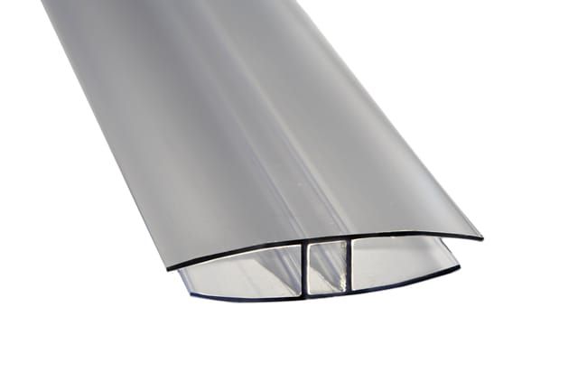 Profil łączeniowy Polyxo "H" 8 do 10mm/2000 mm do płyt z poliwęglanu 1 szt.