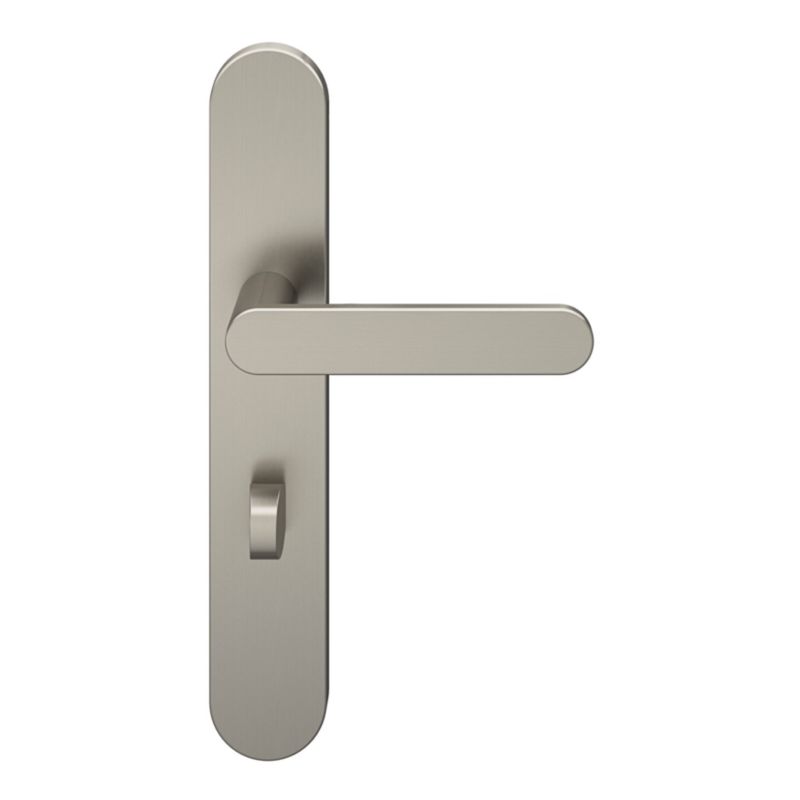 Klamka GoodHome Minimal szyld WC nikiel satyna