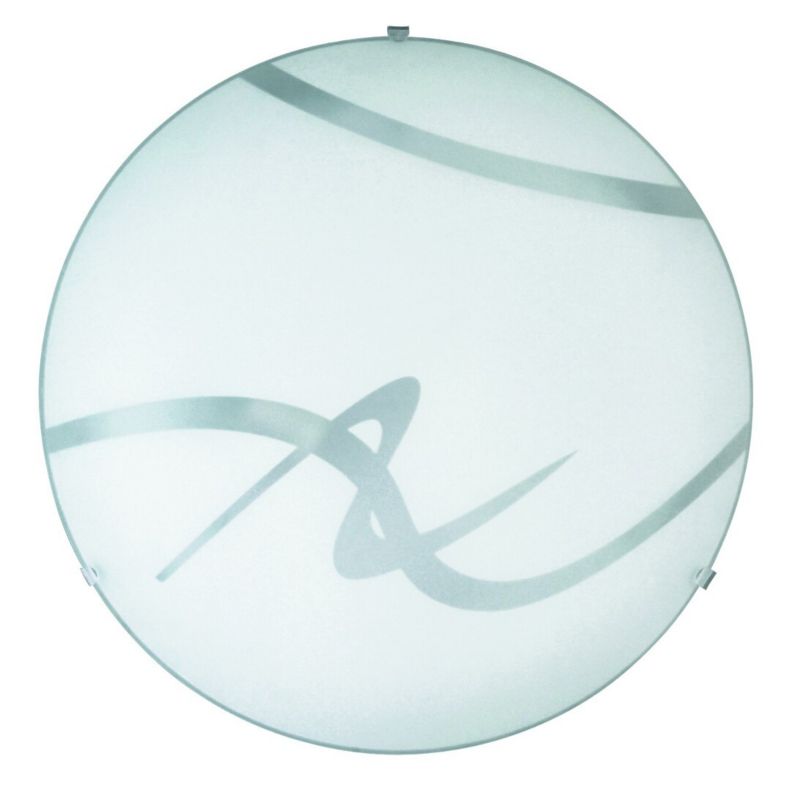 Plafon sufitowy Rabalux Soley biała wzorzysta szkło 2 x E27 x 60W IP20 wym: 40 x 40 cm - 1 szt.