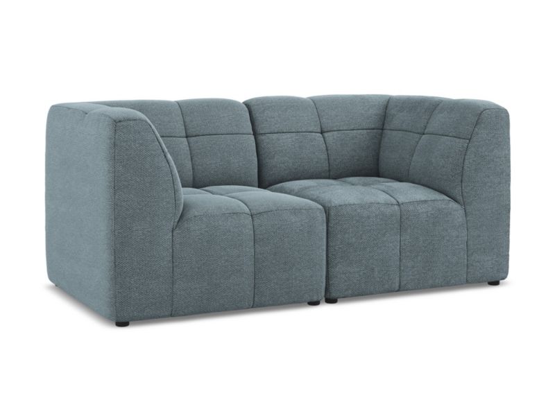 Modułowa sofa 2-osobowa LaMiaSofa GRADO z tkaniny bouclé 180x90 cm jeans 1 szt.