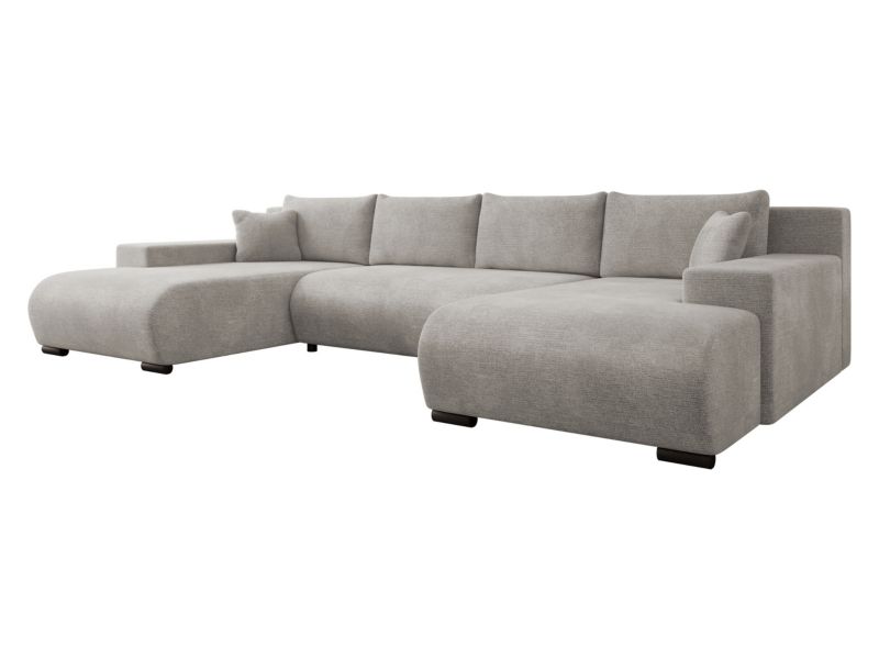 Narożnik z funkcją spania MIRJAN 24 Nojan U srebrny szary 1 szt.