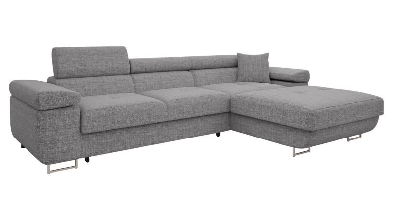 Narożnik z funkcją spania MIRJAN 24 Torezio Mini prawy szary 1 szt.