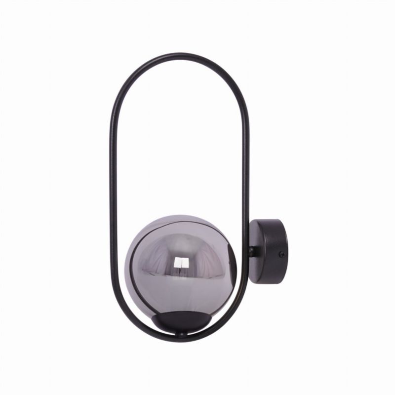 Kinkiet ścienny Kaja Davos czarno-grafitowy 1 x E14 x 40W IP20 wym: 35 x 22 x 14 cm - 1 szt.