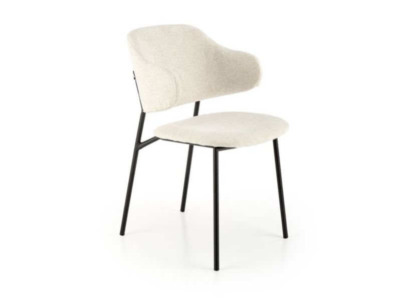 Krzesło Halmar tapicerowane K497 kremowe 1 szt